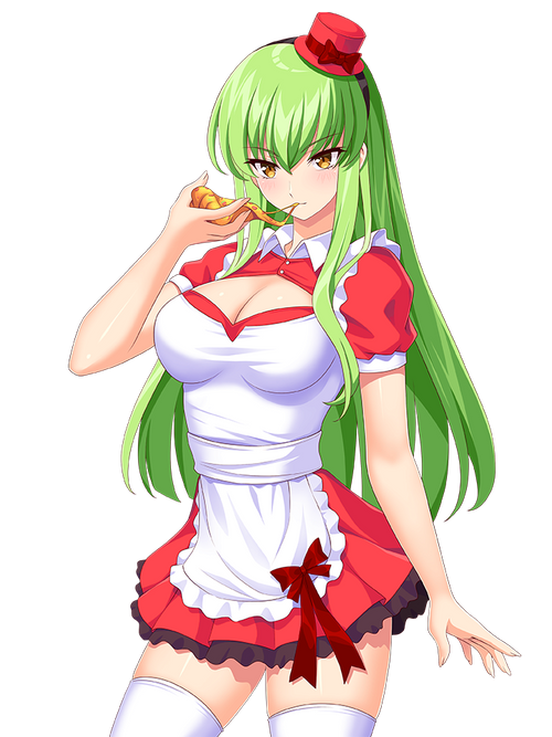 CC EATING PIZZA