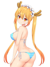 TOHRU SHOWING BOOTY