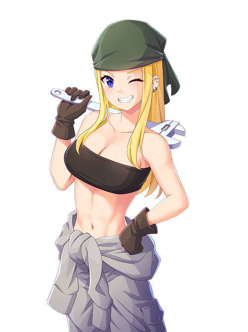 WINRY ROCKBELL SMILING