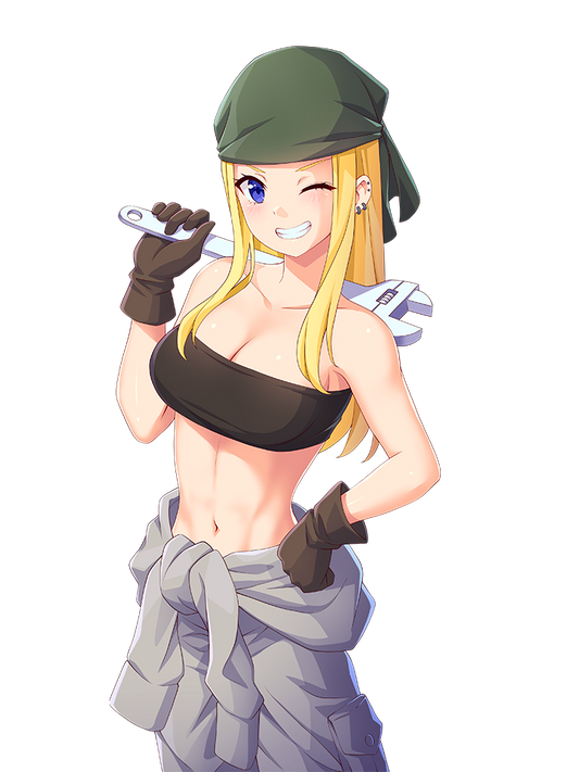 WINRY ROCKBELL SMILING
