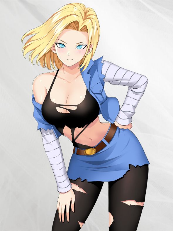 Android 18 Torn Clothes